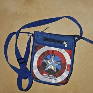 Captain America Blue Crossbody Bag